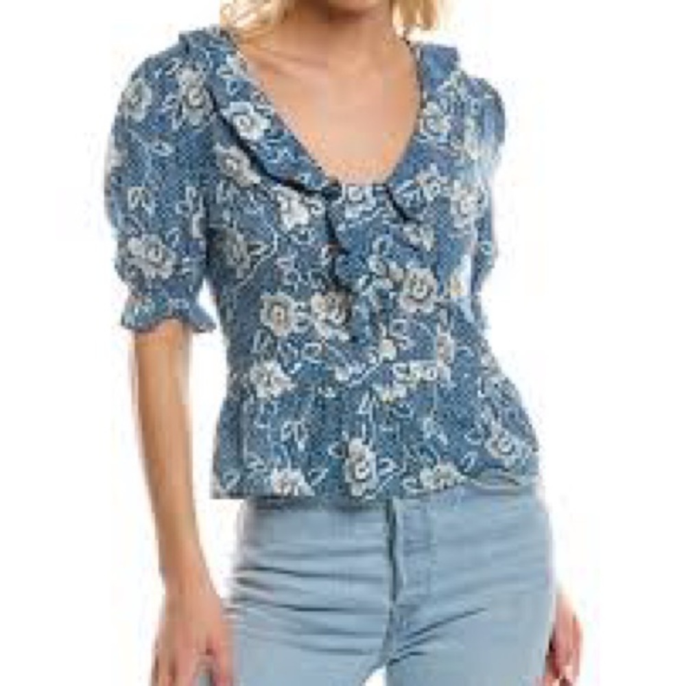 Paige Cayenne Floral Print Top
